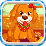 puppies grooming salon android application logo